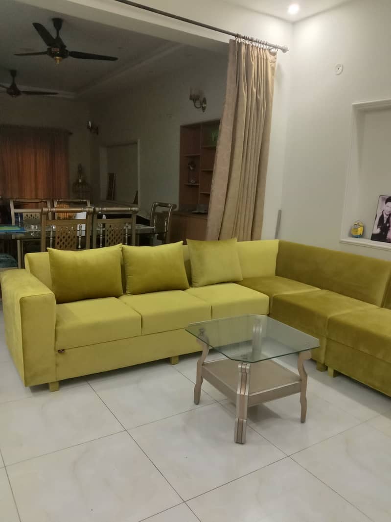 L Shape sofa Set for sale in good condition 0