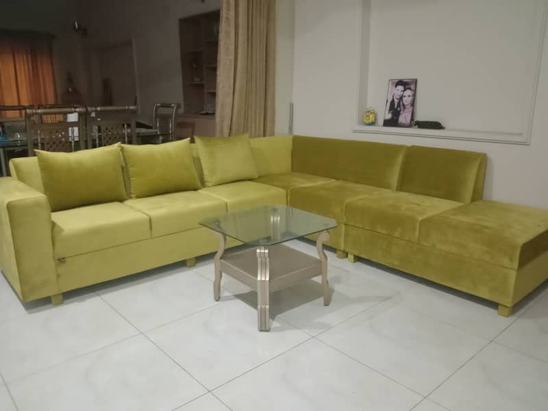 L Shape sofa Set for sale in good condition 1