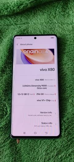 vivo x80 10/10 12+12+256 non pta sim time of bs phone he