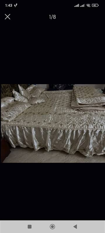 bridal bedsheet set / bridal dowery set 7