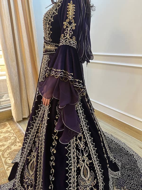 Beautiful Purple Turkish Wedding Dress 0