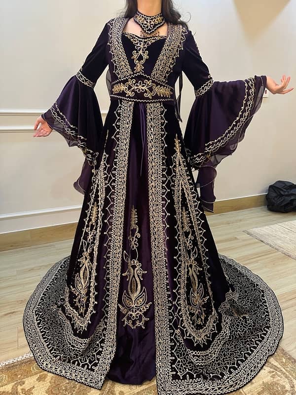 Beautiful Purple Turkish Wedding Dress 3