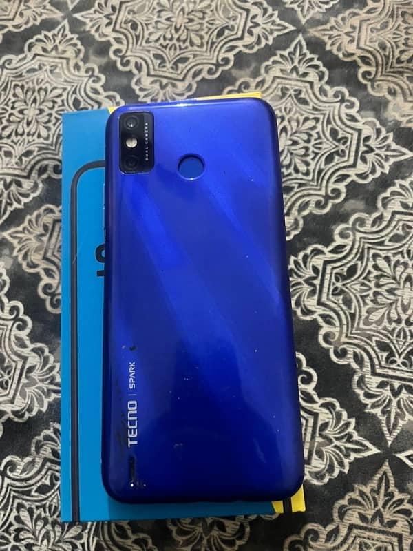 tecno spark 6 go blue colour with box 2 gb ram 32 gb rom 2