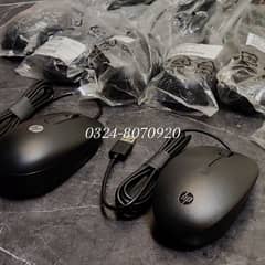 New HP 125 Latest Wired Mouse Office Wire Black Scroll Dell Best Fresh