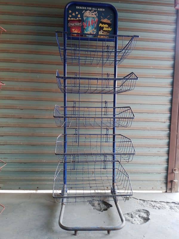 karyana shop counter +Rack+lays stand new condition use only 01 month 11