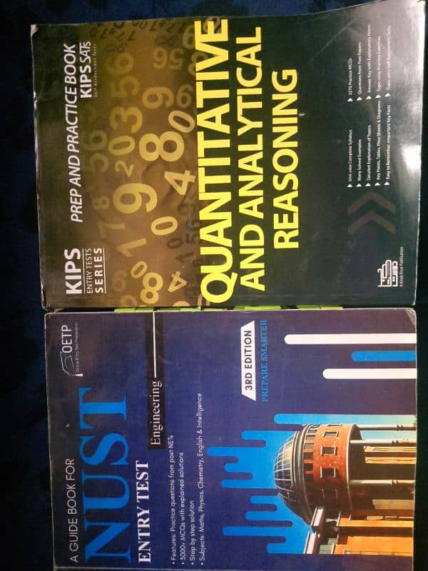 KIPS entry test books + nust guide 2