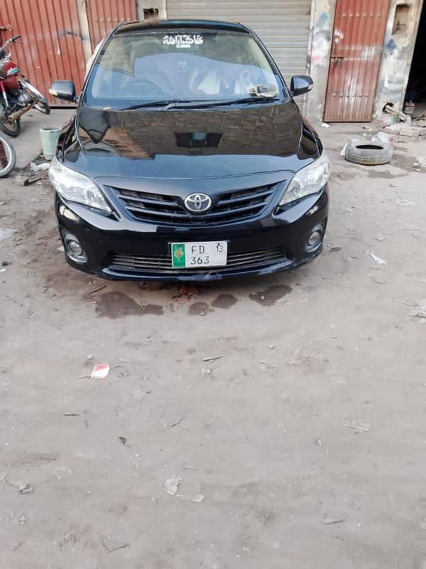 Toyota Corolla XLI 2013 number faisalbad 0