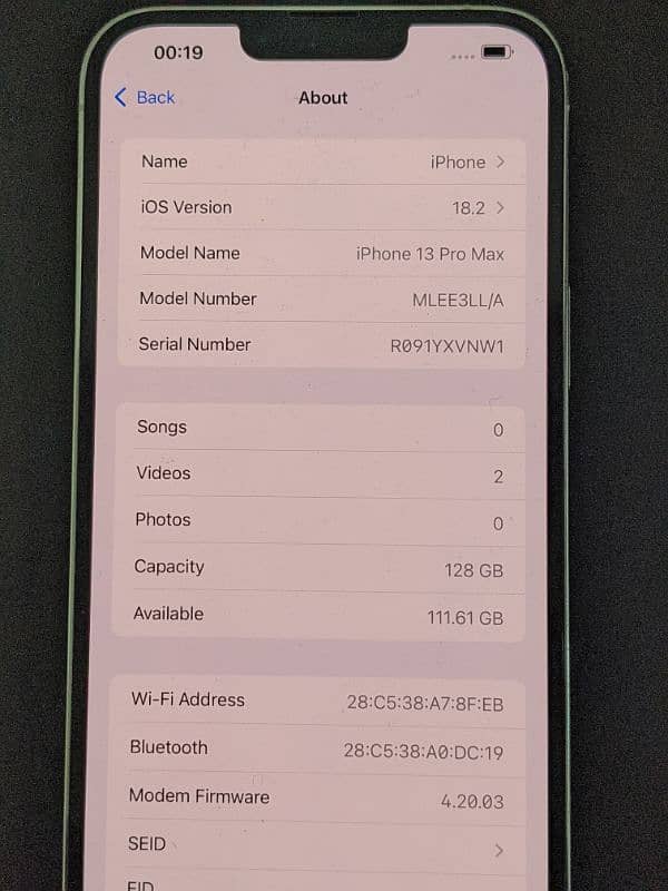 Iphone 13 pro max 128GB 1