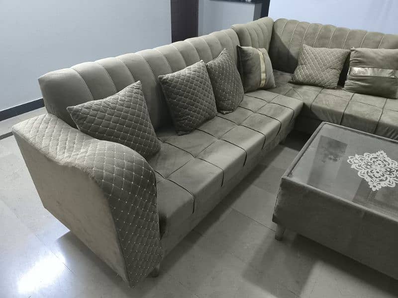 L shape 6 seater sofa 0