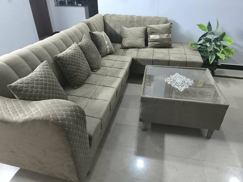 L shape 6 seater sofa 2