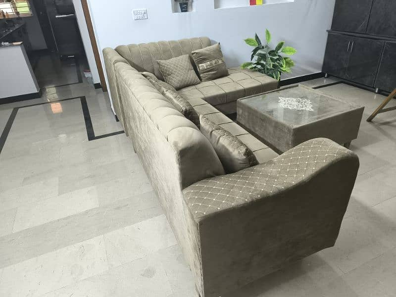 L shape 6 seater sofa 3