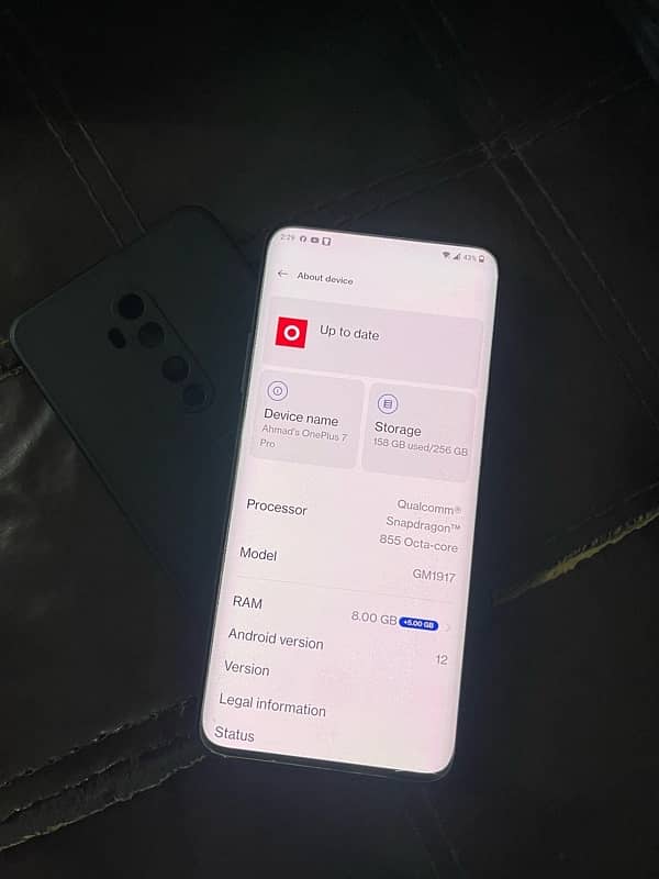 OnePlus 7 pro 256/8+5 Dual PTA approved back brake All ok working 0