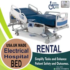 Electric Bed ON Rent Hospital Bed For Rent / Home Patient Bed on Rent