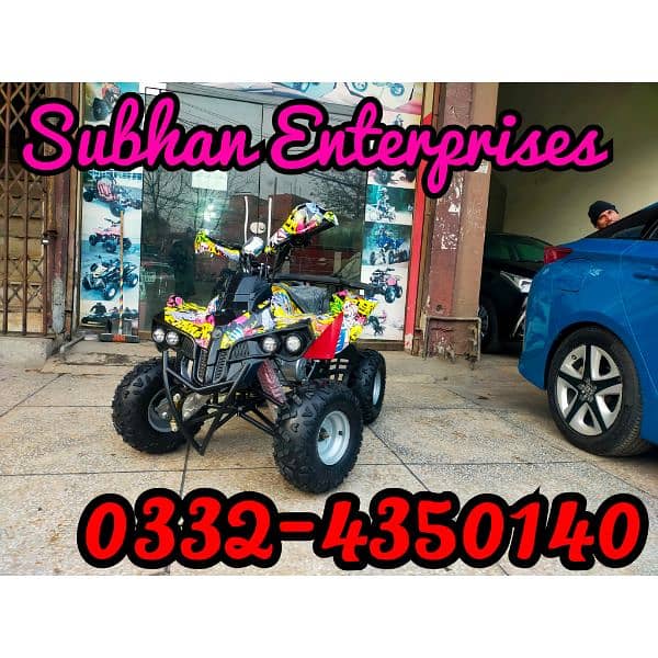 125cc Sports Raptor Auto Atv Quad Bikes Delivery In All Pakistan 0