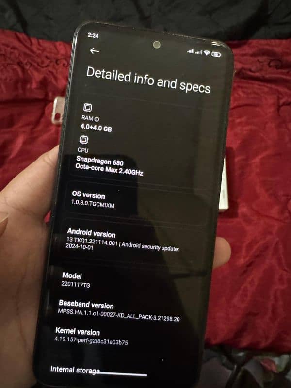 Redmi note 11 complete box 10/10 6