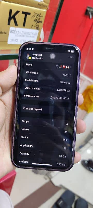 I phone 12 non pta jv  10/9 condition 84 health  100% original  phone 0