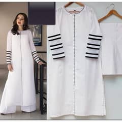 white new suit of 2025 hania amir casual suit in masoori kapra