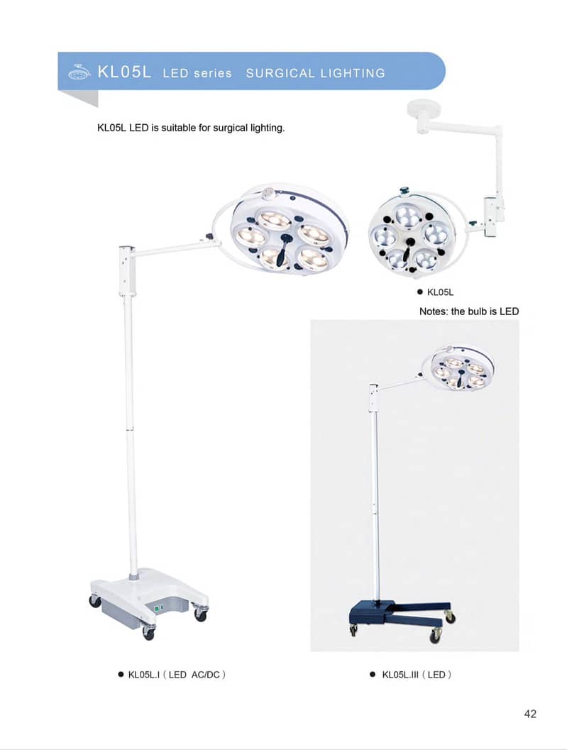 OT light LED Model  KL05L ceiling type portable operation theater 0