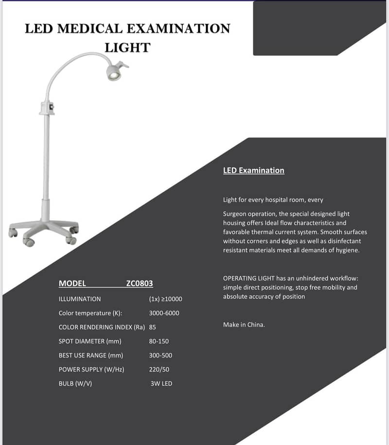 Examination light LED Model : ZC0803 Portable 2