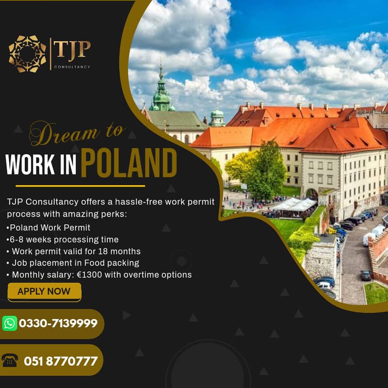 Poland Work Visa Available | Work Permit Visa Available | Visa Servic 0