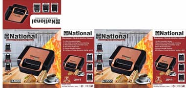 sandwich maker national 3in1 Best qolity no1