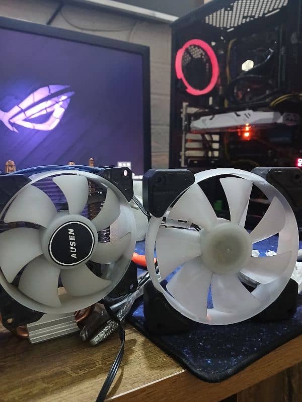 Ausen A100 cooler and 2 fans 2