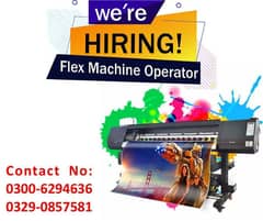 Flex Machine Operator Required