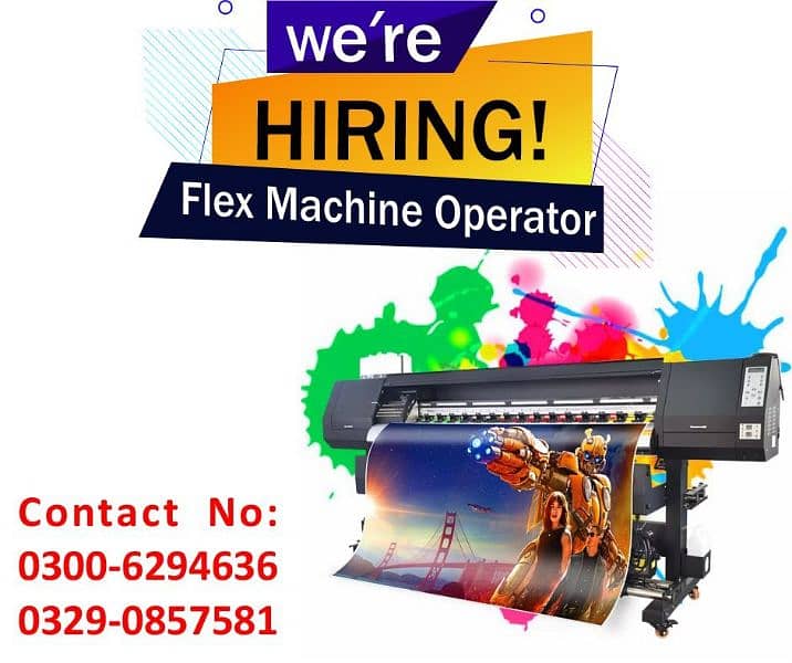 Flex Machine Operator Required 0