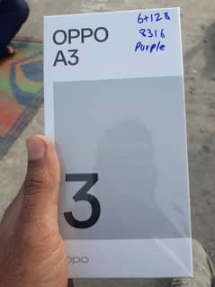 Oppo A3 6gb 128gb box pack