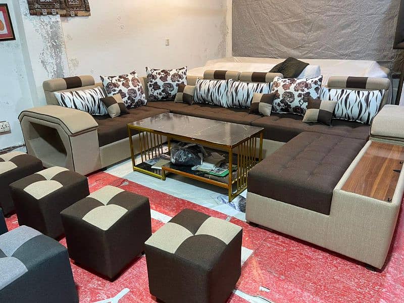 10 seater sofa set/L shape sofa/L shape sofa/corner sofa/puffy sofa 3