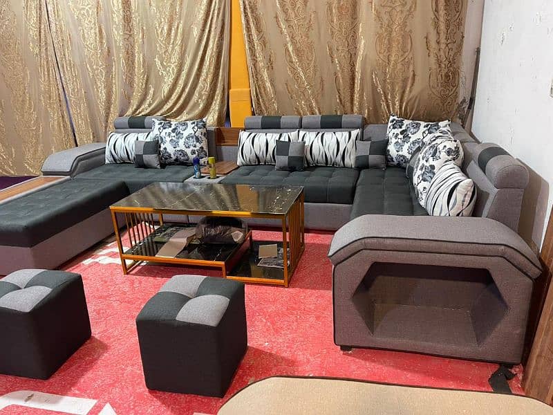 10 seater sofa set/L shape sofa/L shape sofa/corner sofa/puffy sofa 4