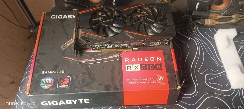 Gigabyte Radeon Rx 580 DDR5 4GB Graphic Card 2