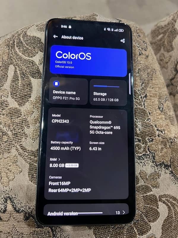 oppo f21 pro 5 g 8/128 4
