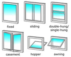 Aluminium, uPVC windows