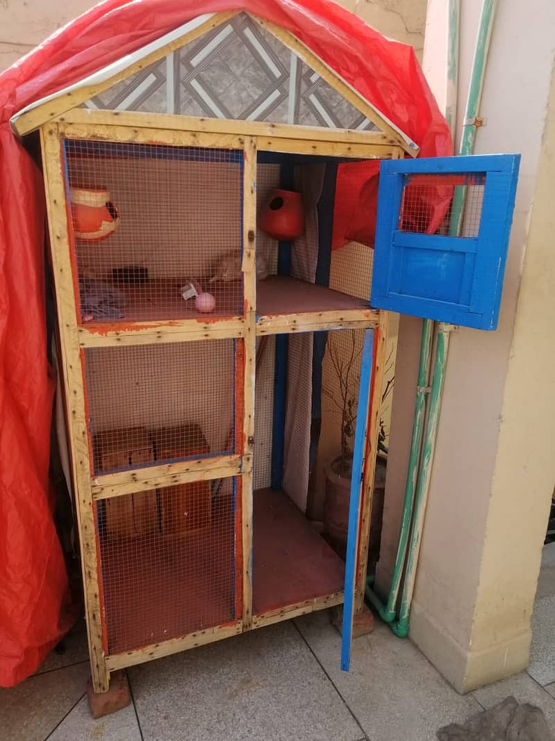 Cage/Pinjra/Birds Wooden Cage 1