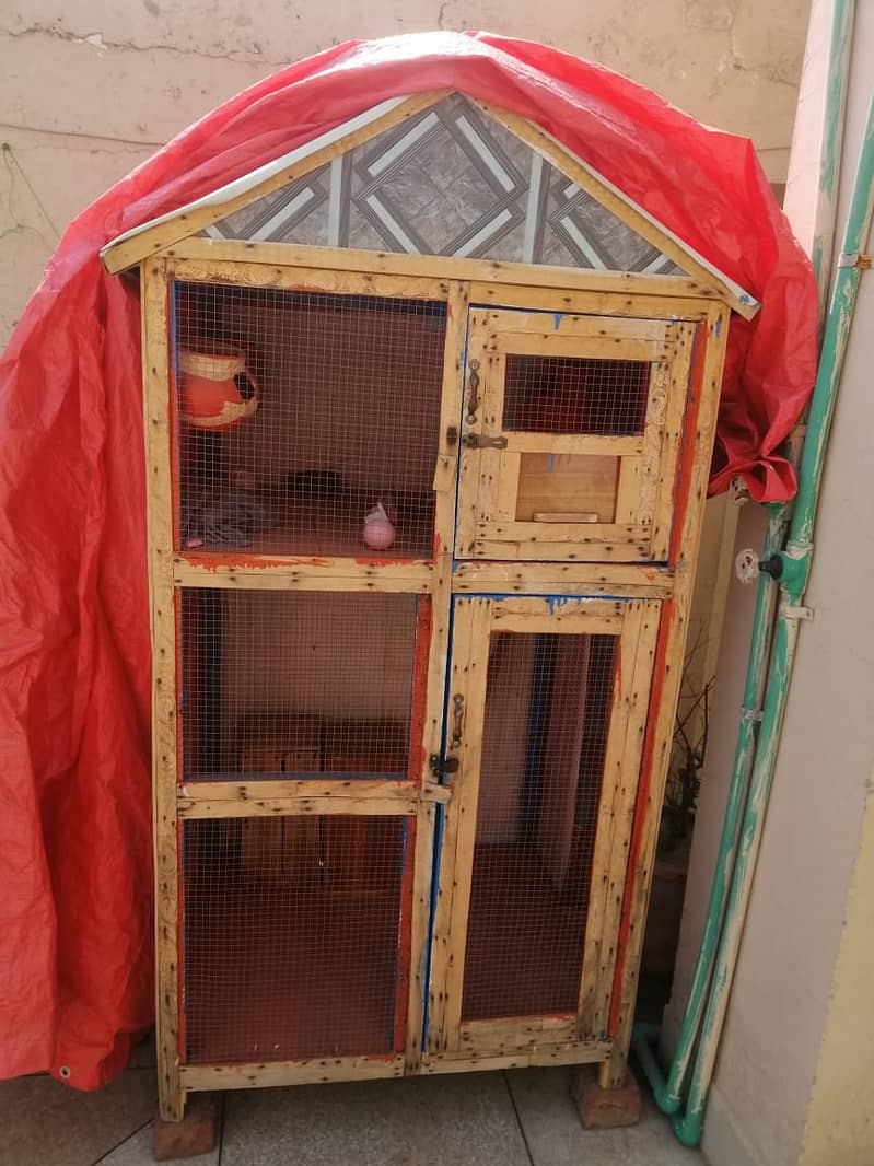 Cage/Pinjra/Birds Wooden Cage 2