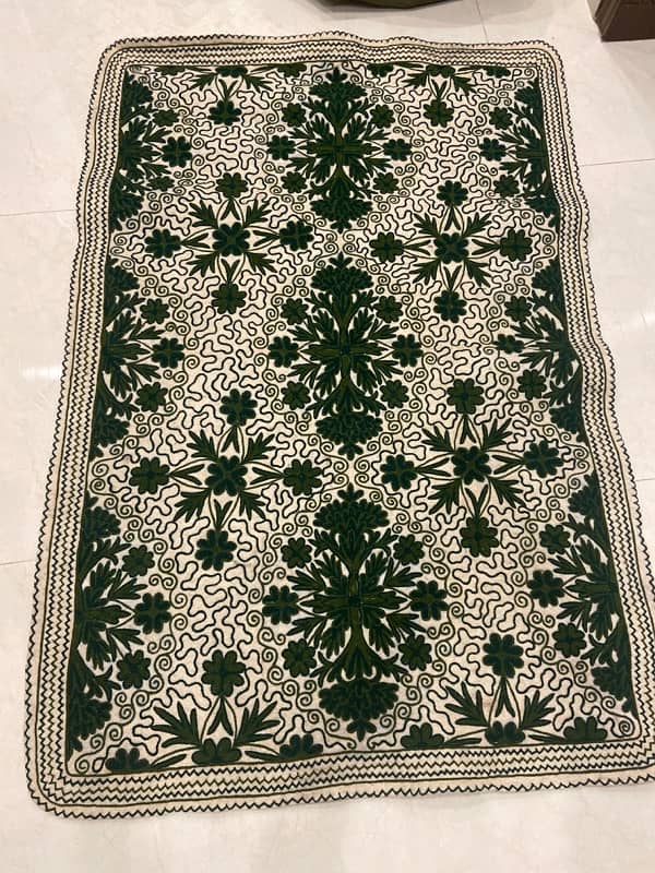 hand embroidered rug for sale 0