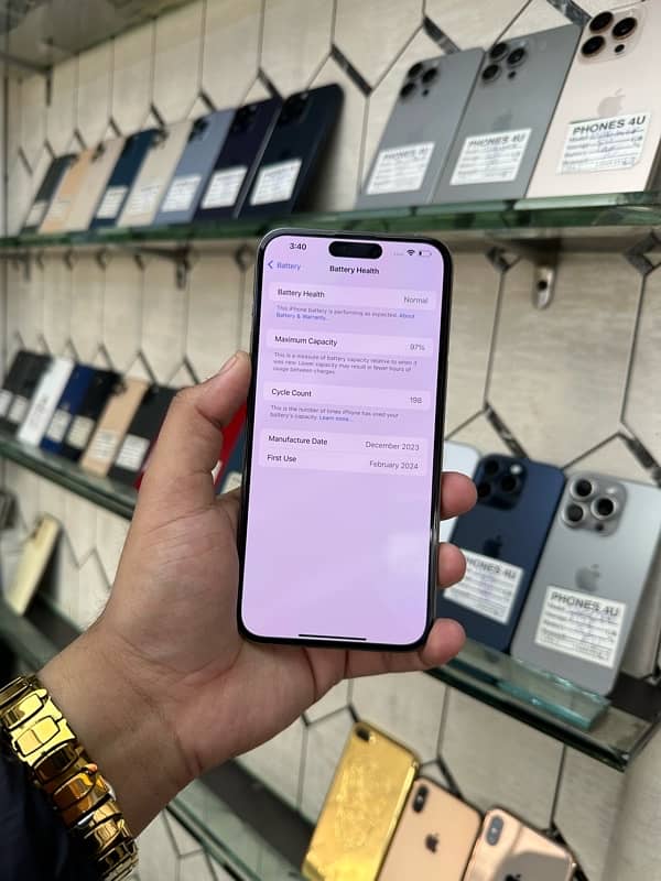 I phone 15 pro max 256gb PTA approved 97% battery 6