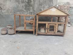 wooden bird cages