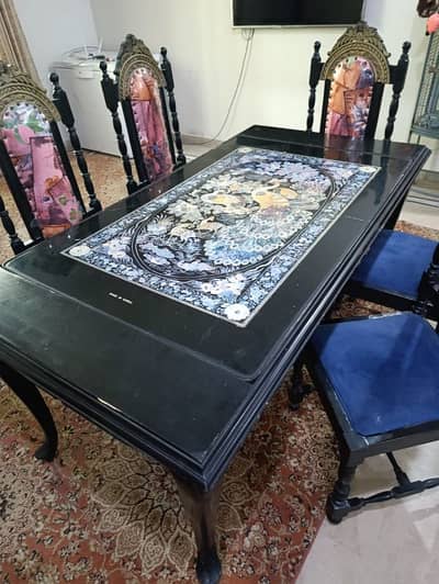 6 chairs dining table