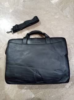 Laptop bag pure leather