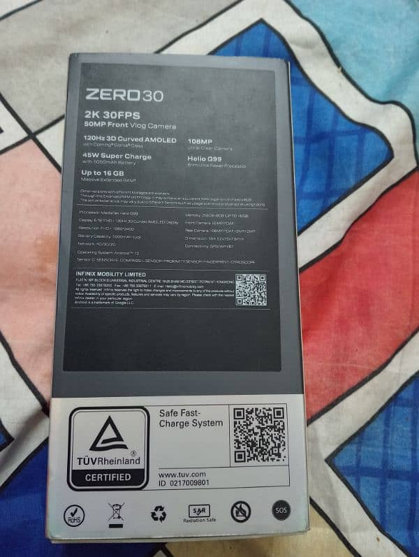 Infinix zero 30 8+8ram 256gb 2