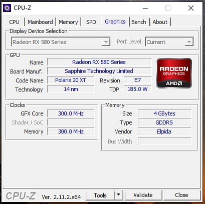 AMD RX-580 4GB Sapphire Pulse Edition 5