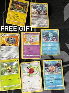 Pokemon cards with 8 free cards