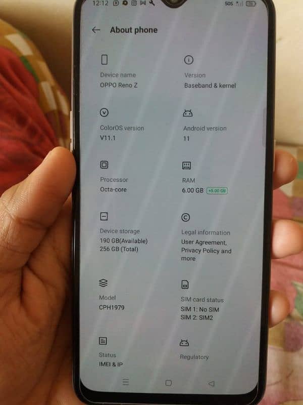 oppo Reno z non pta Back crake Baki all working 7