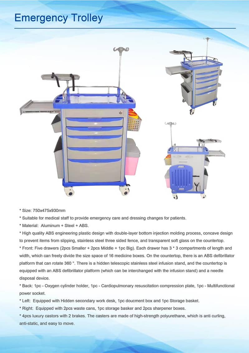 Emergency trolley (Crash cart) 4