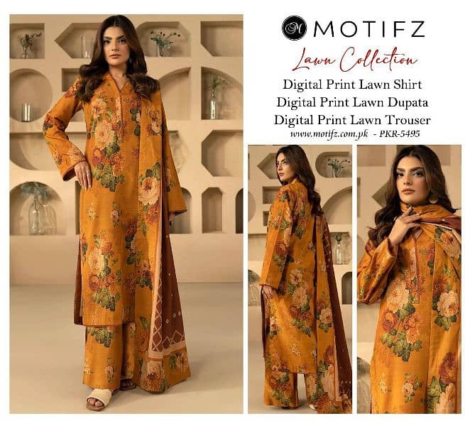 women stunning digital print lawn with print design 3_pcs 17