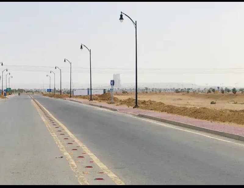 Precinct 27 A Plot Corner With Huge Extra Land Very Near To Park And Market In Bahria Town Karachi 2