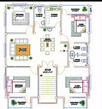 Architect Services//2D floor Plan / Layout/House map/autocad/نقشہ نویس 6