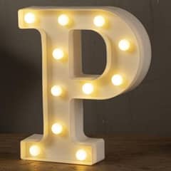 LED Alphabet letter P Lights Alphabet Light Up Marquee Letters